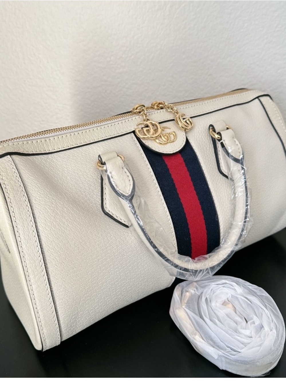 Gucci NWT Ophidia Boston Leather Bag